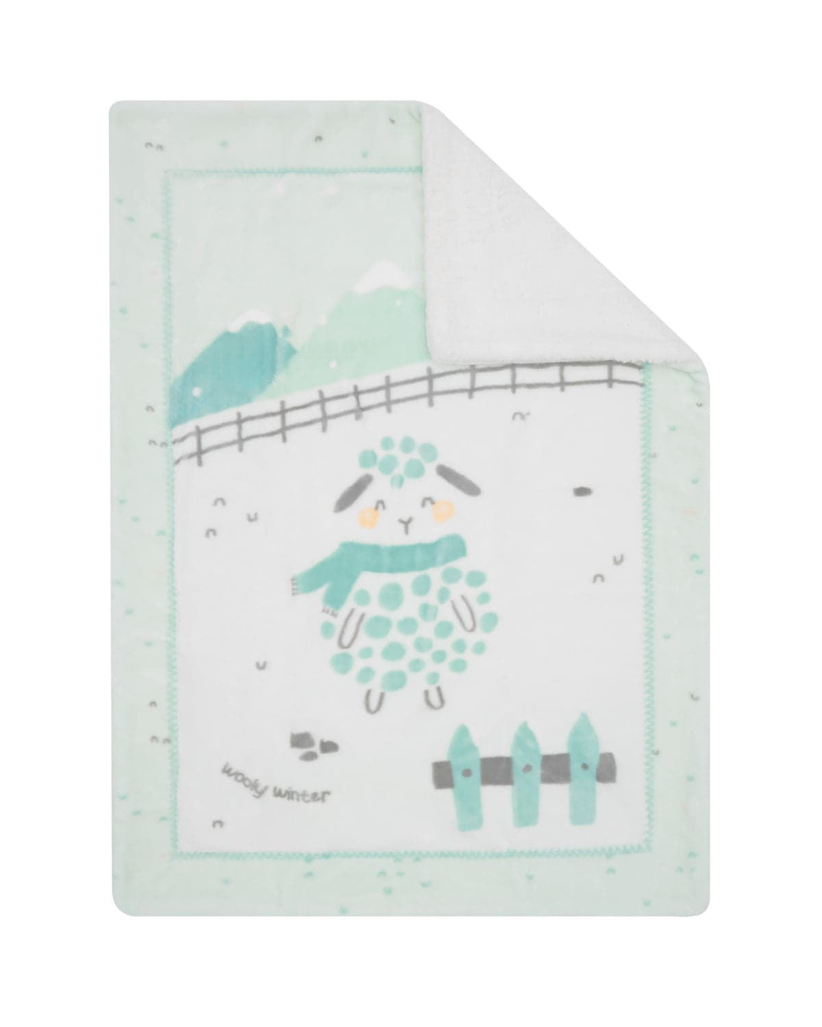 Kikkaboo Manta para Bebé Sherpa Super Macia 110/140 cm Sleepy Sheep