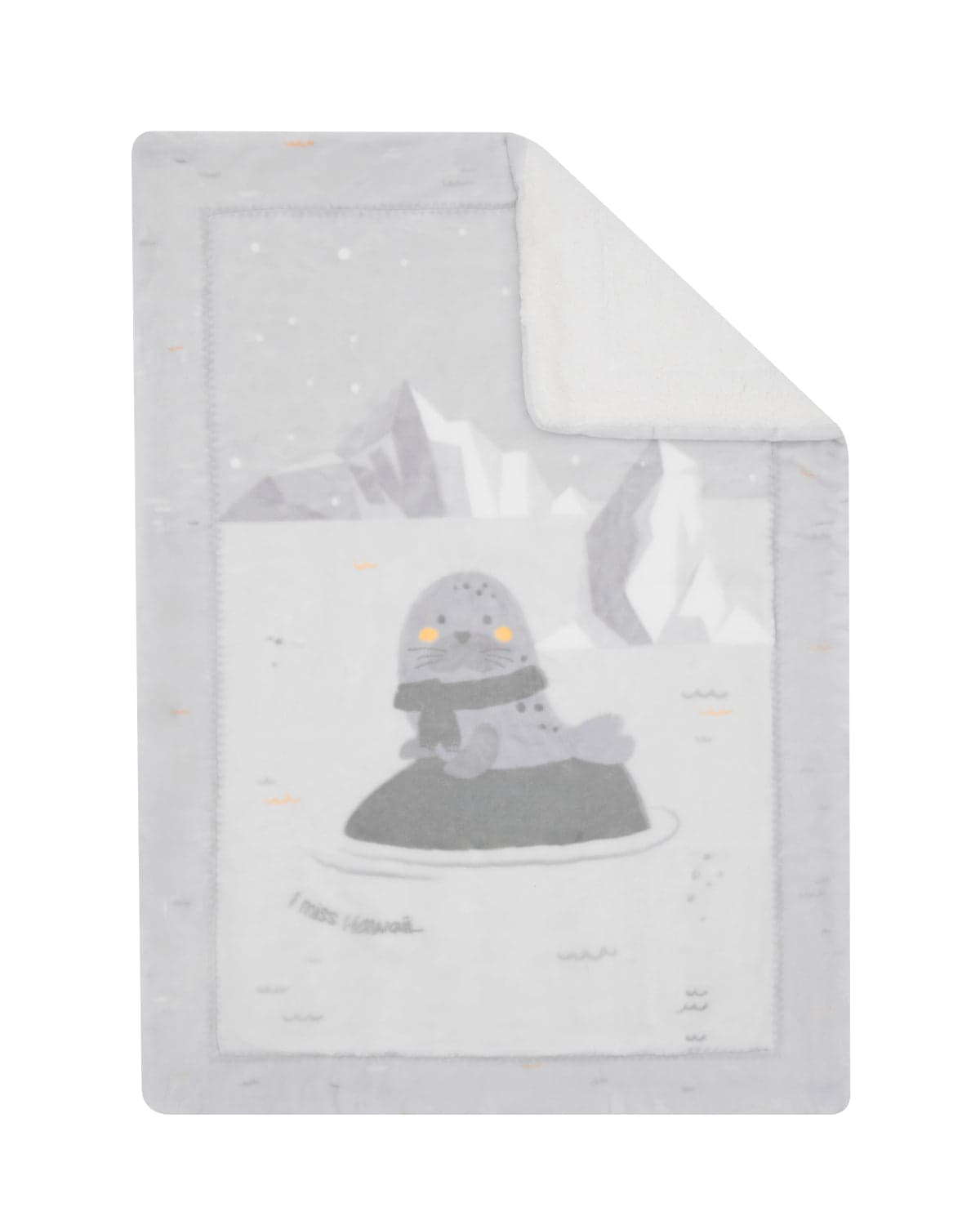 Kikkaboo Manta para Bebé Sherpa Super Macia 80/110 cm Seally Me
