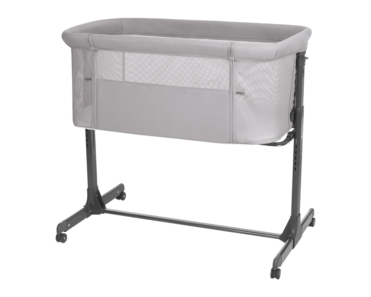 Berço Co-Sleeping Noah Cinza Claro