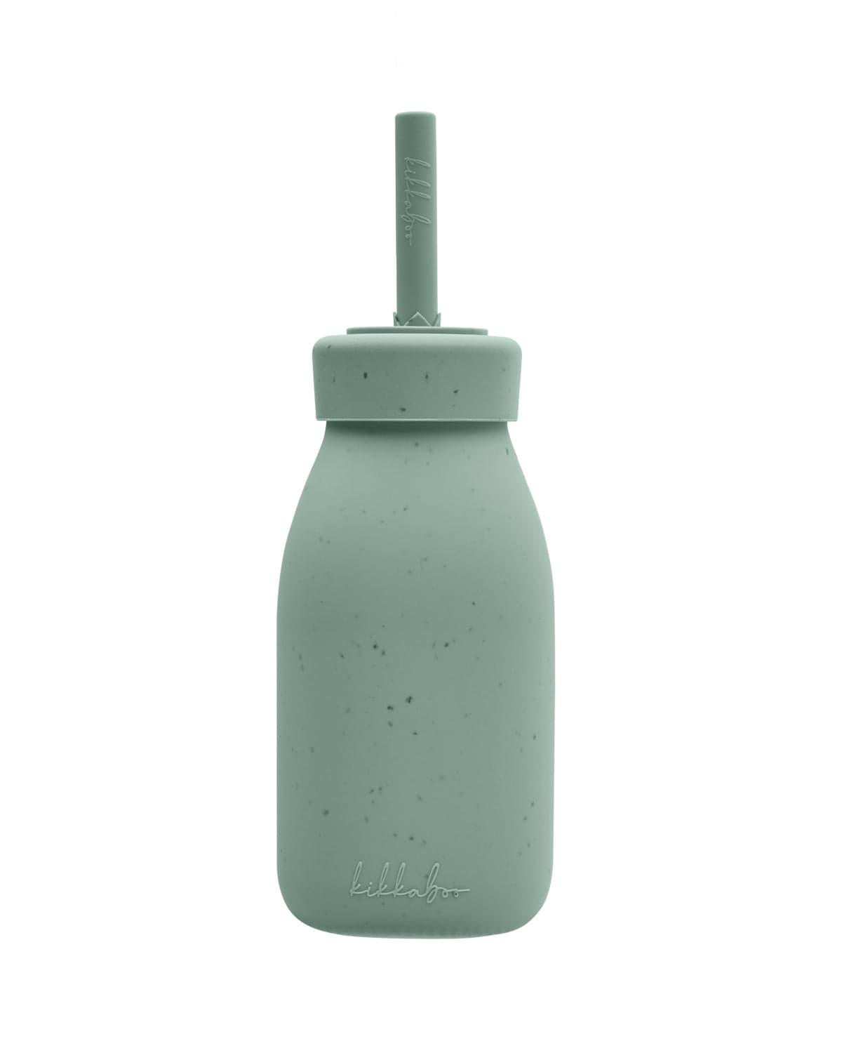 Biberão de silicone Platinum Sage com palhinha