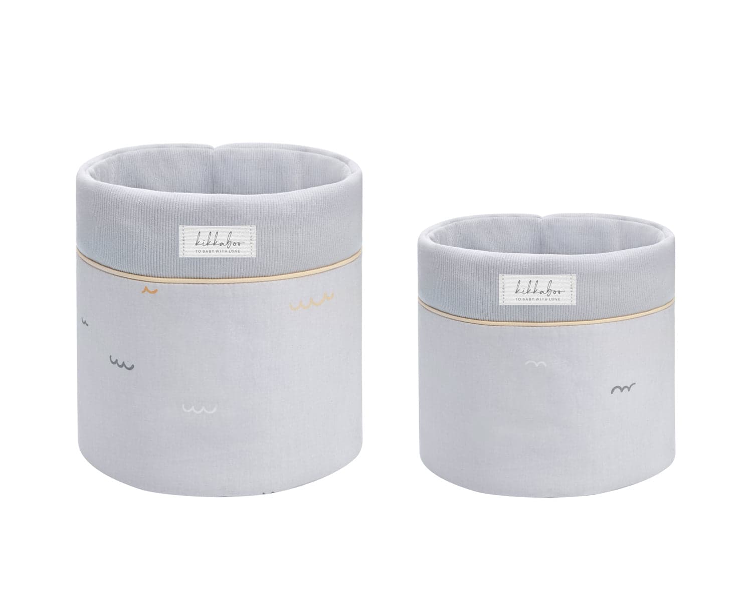 Conjunto de 2 cestos para quarto de bebé - 18 cm e 14 cm Seally Me