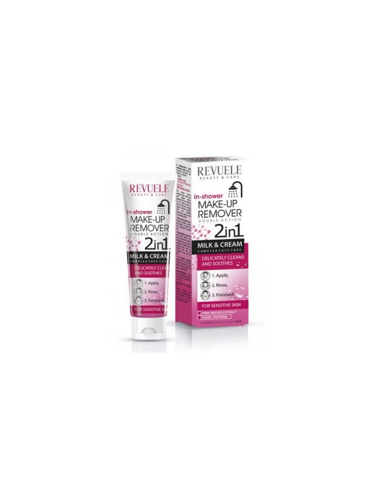 Revuelle In-Shower Make-Up Remover Double Action 2 In 1 Milk E Cream 100Ml