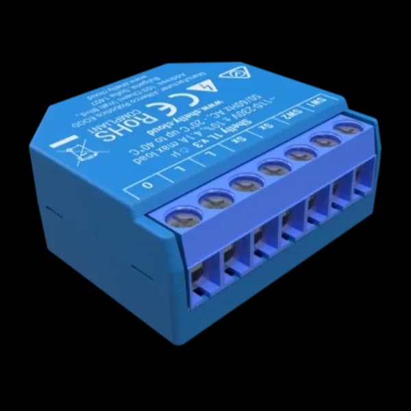 Shelly 1L Relé Inteligente Wi-Fi com e sem Neutro