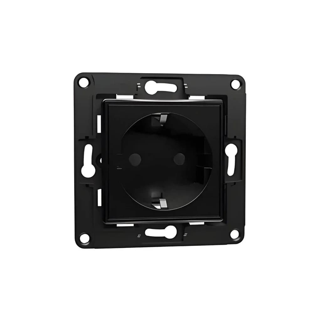 Schuko Shelly Wall socket socket I black 16A