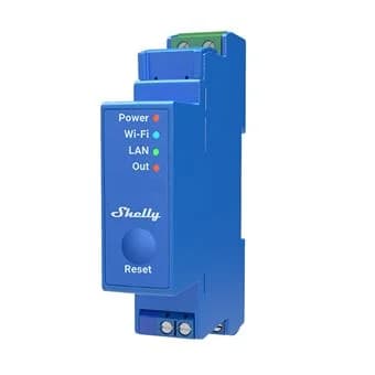 Shelly Pro 1 Módulo de Automação Wi-Fi/BT/LAN Calha DIN