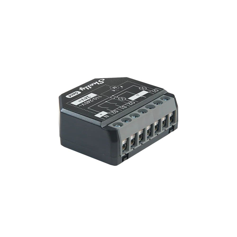 Shelly 2PM Gen4 Módulo Relé Duplo Wi-Fi/Bluetooth/Zigbee/Matter 16A
