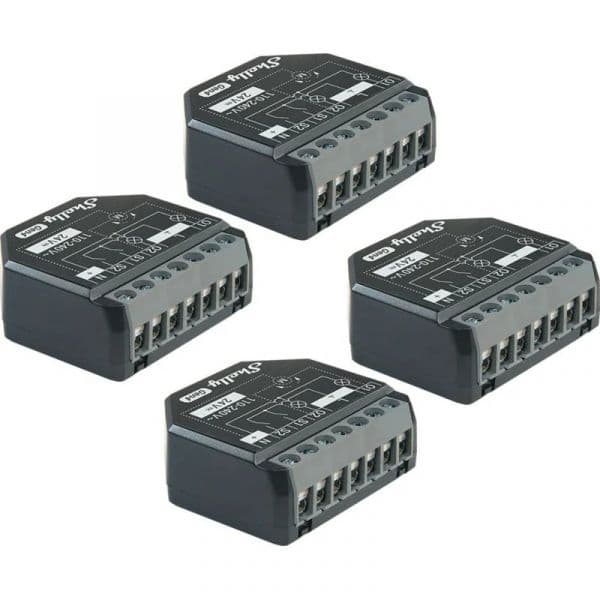 Shelly Conjunto de 4 Controladores 2PM Gen4 Zigbee/Matter
