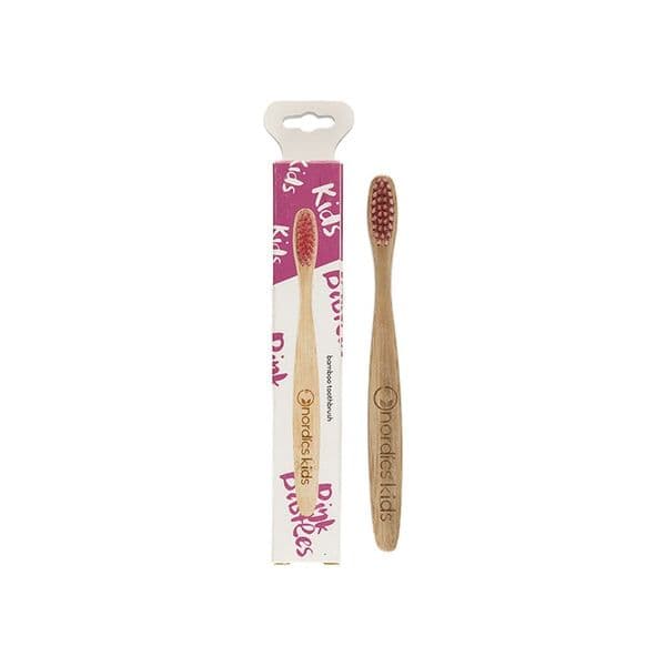Nordics Escova de Dentes Bambu Crianças Cor-de-rosa 1 Unidade