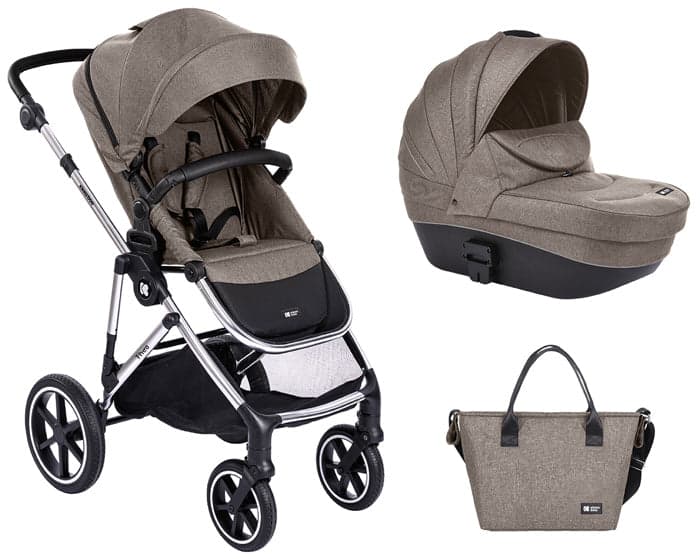 Carrinho de bebé com alcofa 2 em 1 Kikka Boo Thea Beige