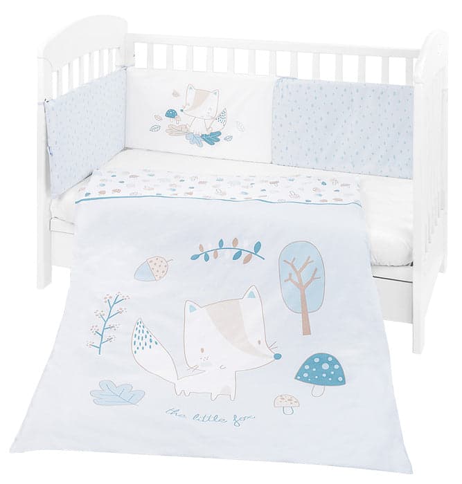 Conjunto jogo de cama 2pçs 70x140cm Kikka Boo Little Fox