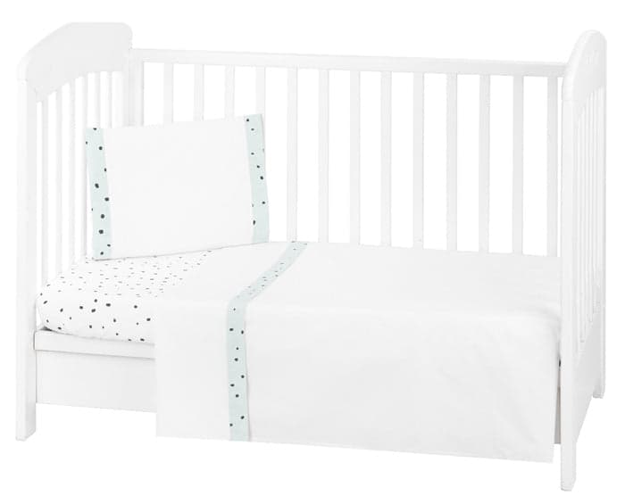 Conjunto jogo de cama 3pçs 60x120cm Kikka Boo Bear with me Menta
