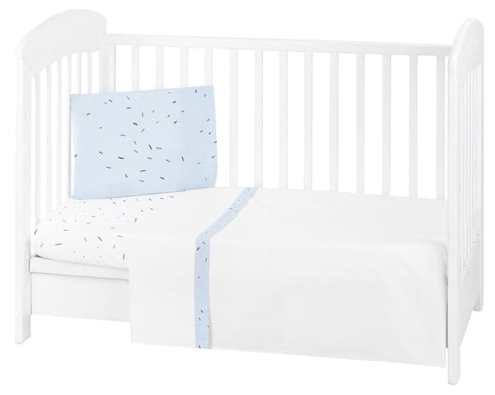 Conjunto jogo de cama 3pçs 70x140cm Kikka Boo Bear with me Azul