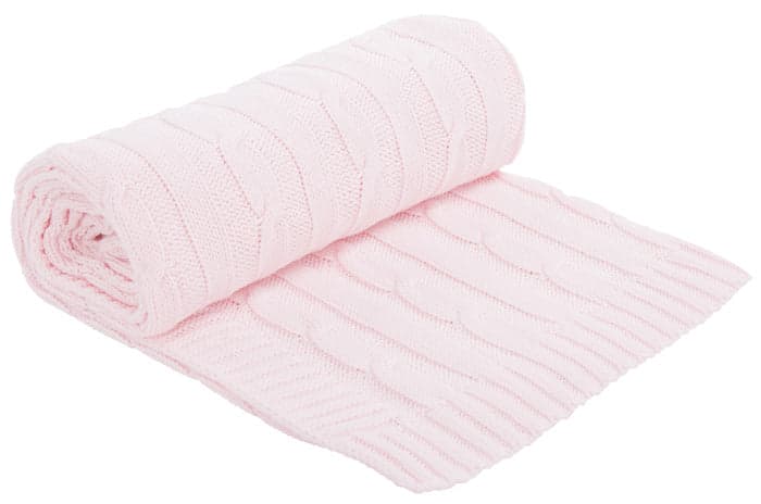 Manta de malha Kikka Boo Rosa Claro