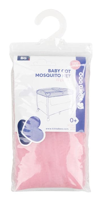 Rede mosquiteira para cama de viagem 60x120cm Kikka Boo Rosa