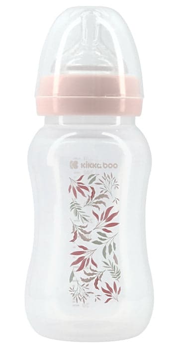 Biberão PP 330ml Kikka Boo Tropical leaves Rosa