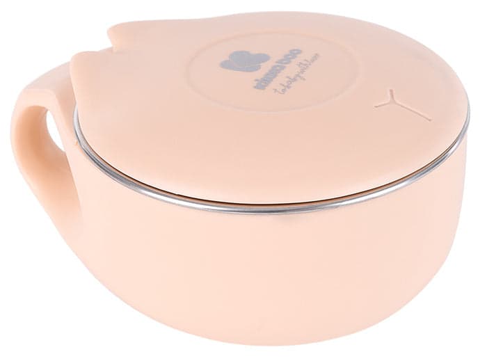 Tigela em aço inoxidável 200ml Kikka Boo Cat Rosa