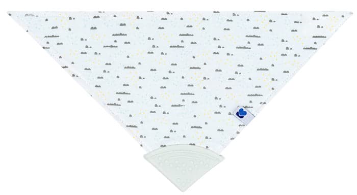 Babete bandana com mordedor Kikka Boo Savanna Pattern Menta