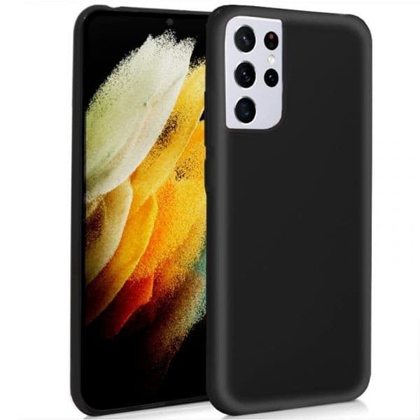 Capa Silicone Preta Samsung S21 Ultra Preto