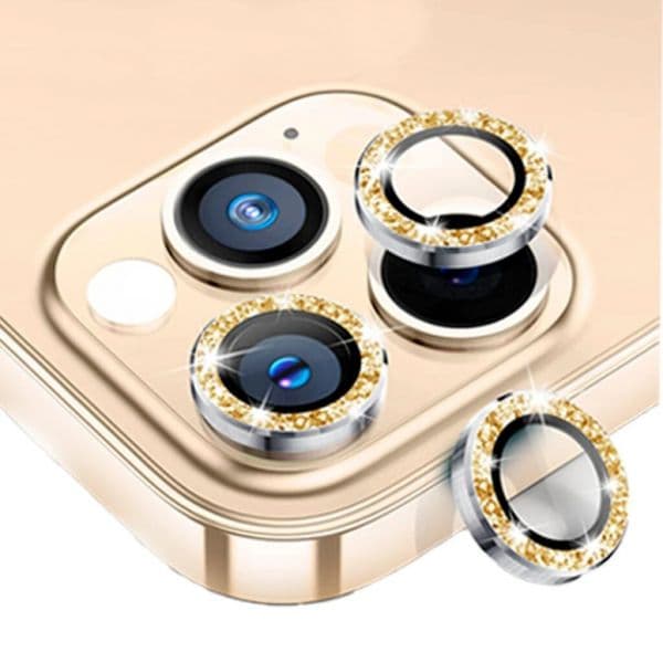 Película Vidro Temperado Brilhante Camera Traseira para iPhone 12 Pro Max Dourado