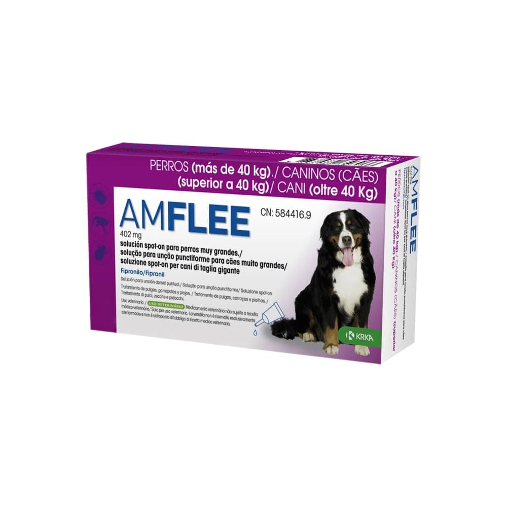 Pipetas para cão +40 kg - Amflee