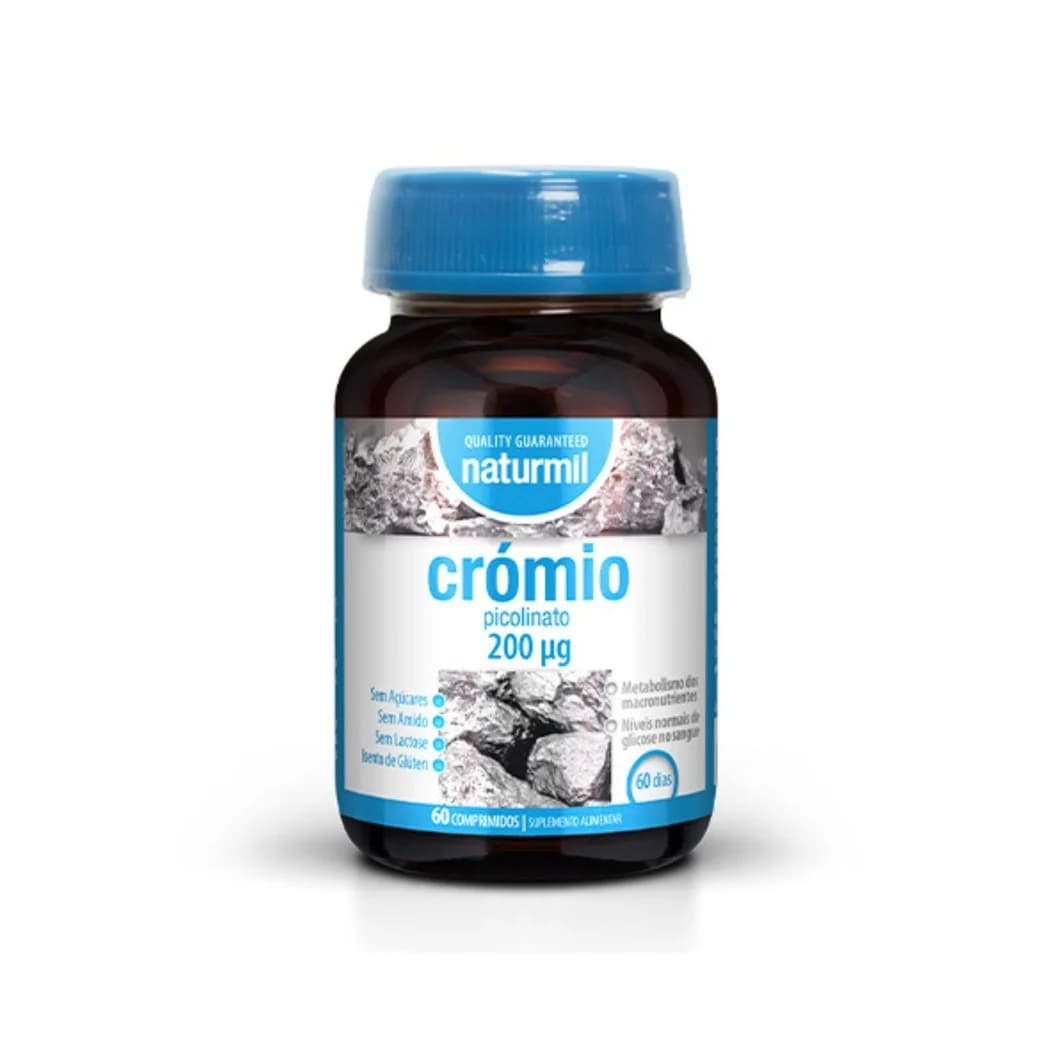 Naturmil Picolinato Cromo 200ug 60 Comprimidos