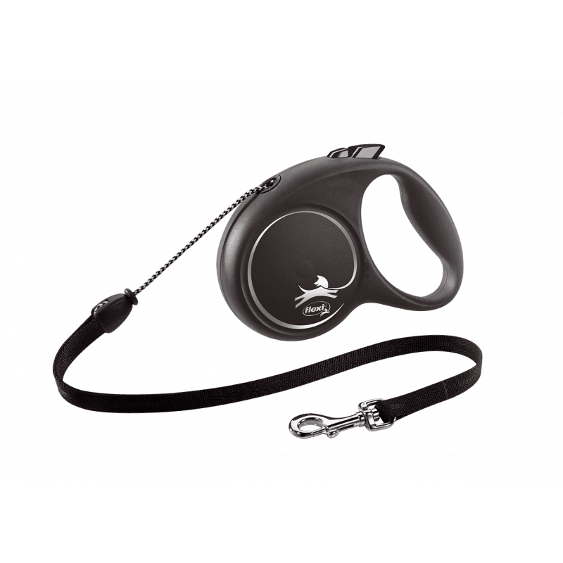 Flexi Trela de Rodadura Black Design 5 Metros Negro 829999