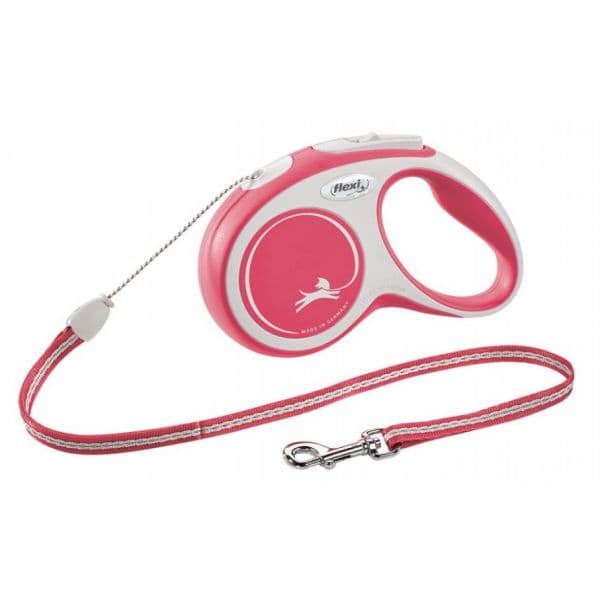Flexi Trela de Rodadura New Comfort 5 Metros Rojo/blanco 829825