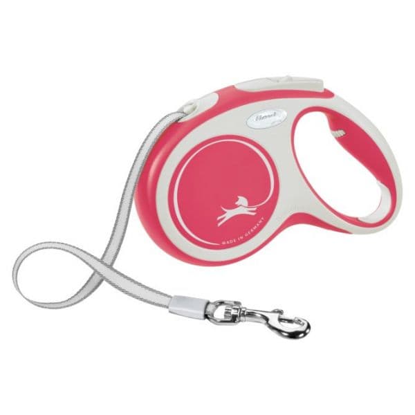 Flexi Trela de Rodadura New Comfort 8 Metros Rojo/blanco 829852