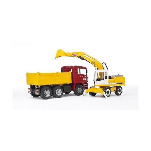 Bruder MAN TGA com escavadora Liebherr - 02751