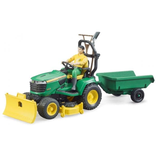 Bruder Tractor John Deere Trator John Deere c/ Reboque e Jardineiro