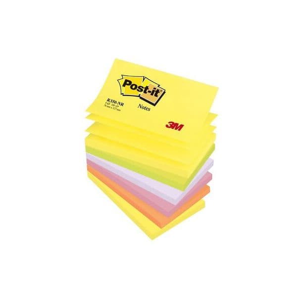 Post-it Bloco Z-notes 127 x 76 mm Cores Pack 6 100 Fls Pack 6 Un. - 417867