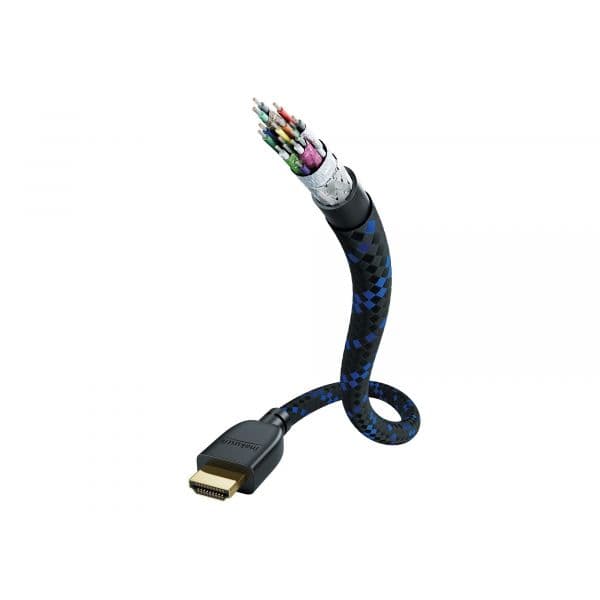 In-Akustik Premium II Cabo HDMI 2.1 48G Ultra High Speed com Ethernet 8K 2.0m