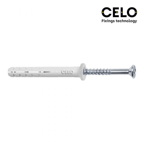 Celo Caixa 100 Uni. Bucha Golpe Cabeça Plana Din/ref Np 6x40 - 17443
