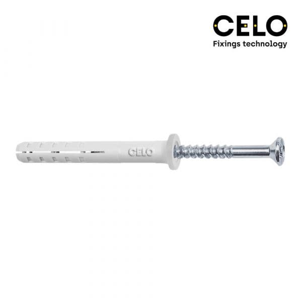 Celo Caixa 50un. Taco Golpe Cabeça Plana Din/ref. Np 6x60 - 17232