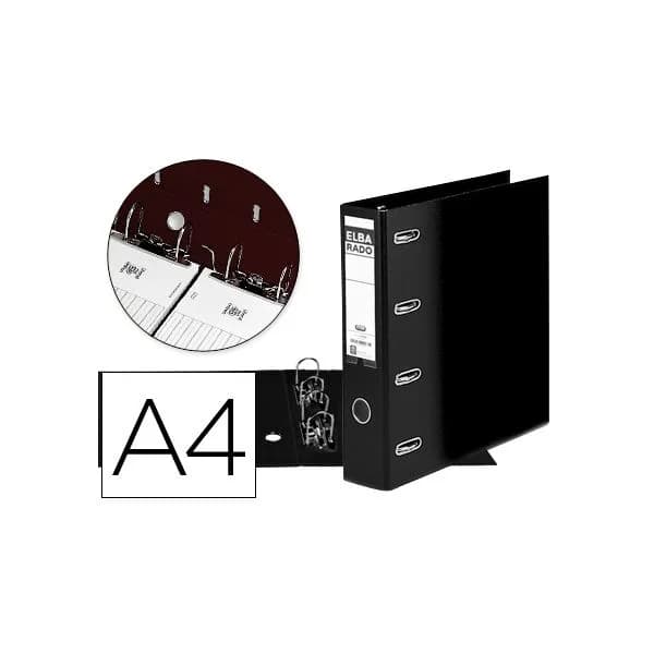 Elba Pasta Arquivo Cartão Din A4 L75 Black - 100551851