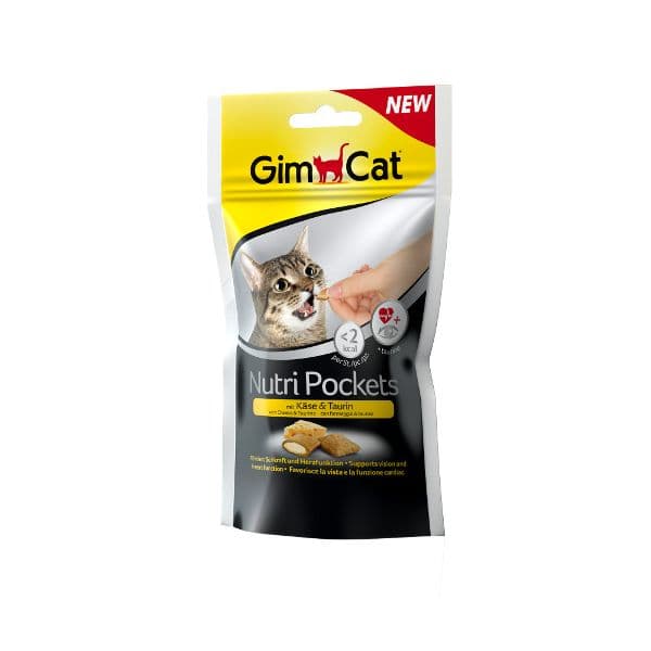Gimborn Snack Gimcat Nutri Pockets Cheese & Taurina "60 Gr"