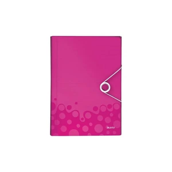 Leitz Classificador c/ Fole Wow 6 Divisórias Rosa - 45890023