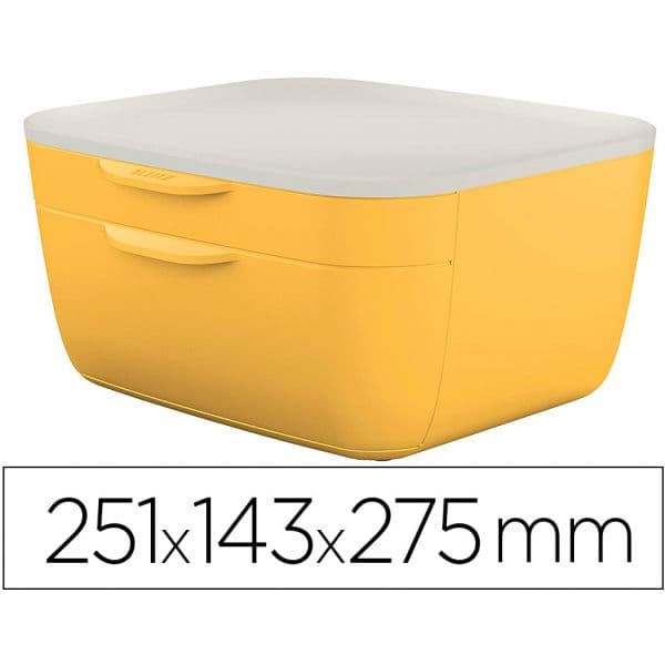 Leitz Arquivador 2 Gavetas 251x143x275 mm Amarelo