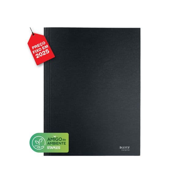 Leitz Classificador Cartão Recycle 3 Abas Preto 1 Unidade