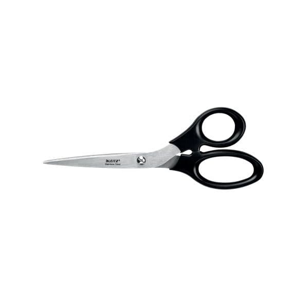 Leitz Tesoura de Escritório Preto 20cm Aço Inoxidável Pega ABS