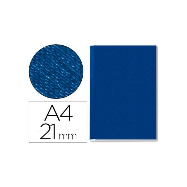 Leitz Capa Encadernação Channel Lombada 21mm 210 Fls Azul - 73950035