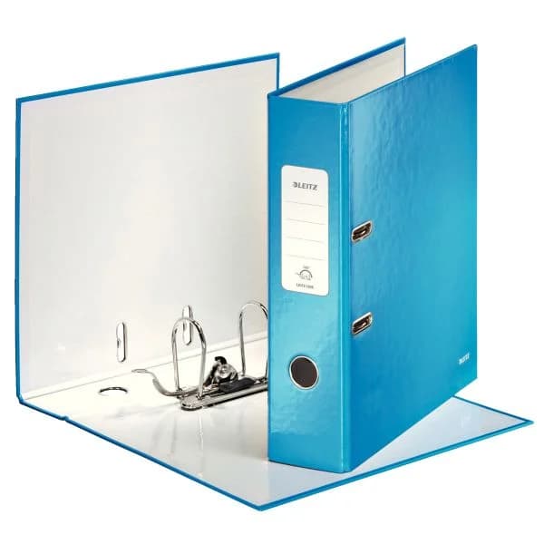 Leitz Pasta de Arquivo 180° WOW lombada larga azul metalizado