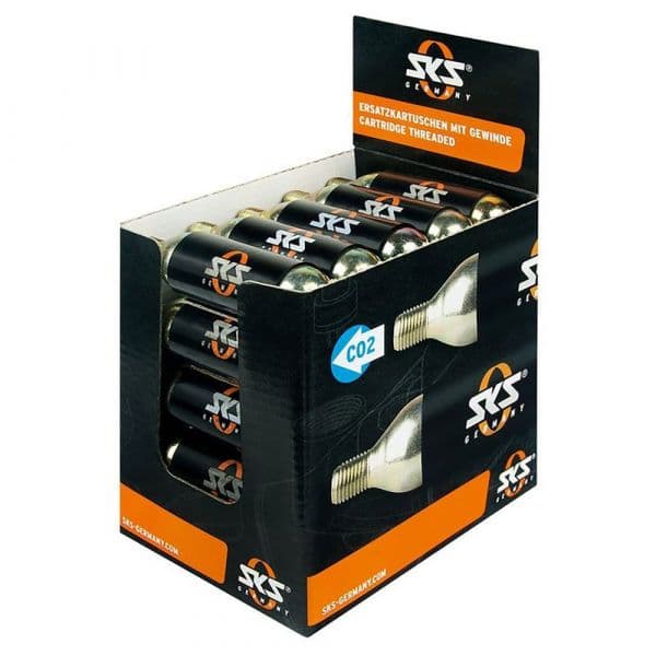 Sks Co2 Threaded Cartridges 25 Units 16gr Gold - 711462/11243