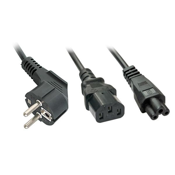 Lindy - 30047 cable de transmisión Negro C13 acoplador C5 acoplador - 30047