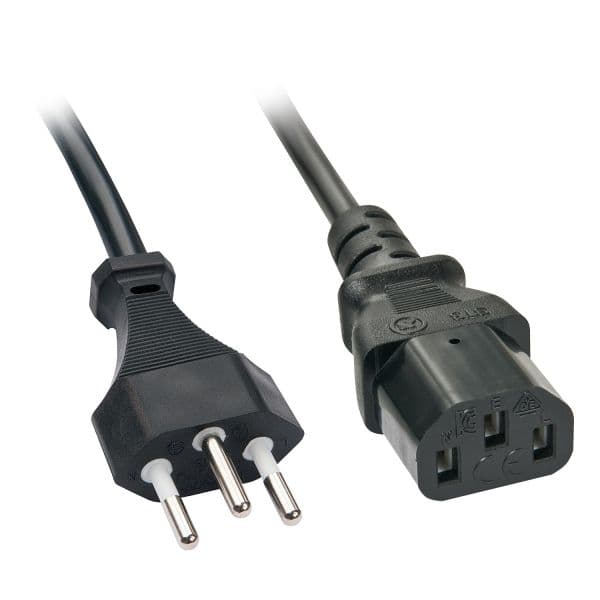Lindy - 30417 cable de transmisión Negro 2 m C13 acoplador - 30417