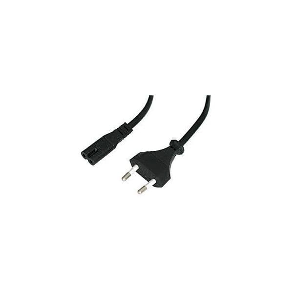 Lindy - 30421 cable de transmisión Negro 2 m CEE7/16 C7 acoplador - 30421