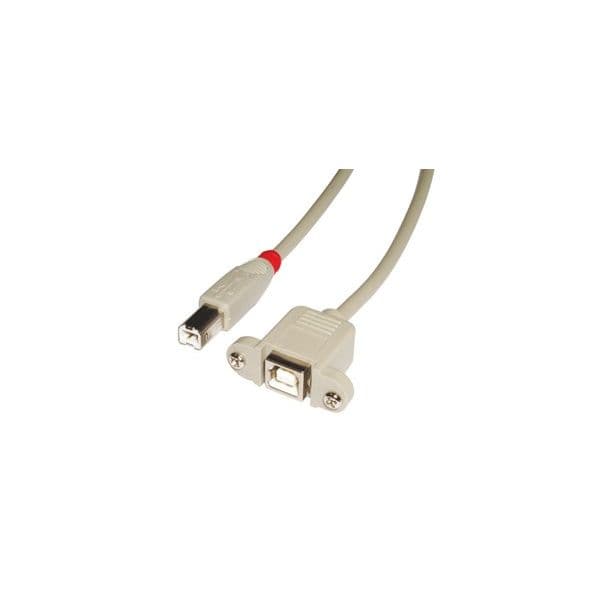 Lindy - 31800 cable USB 0,5 m USB B Gris - 31800