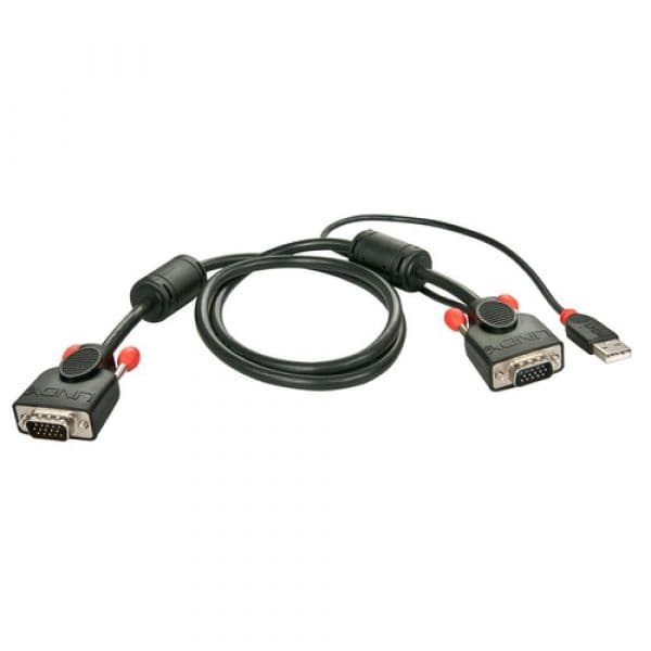Lindy 33770 Cabo KVM VGA USB 1m Blue