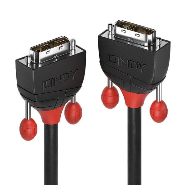 Lindy DVI-D Single Link Cabo Black Line 10m - 36259