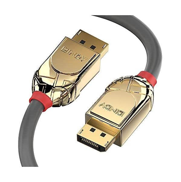 Lindy 36294 Cabo DisplayPort 1.2 Gold Line 5m Black